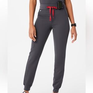 Figs Women’s Charcoal High Waisted Zamora Jogger Scrub Pants